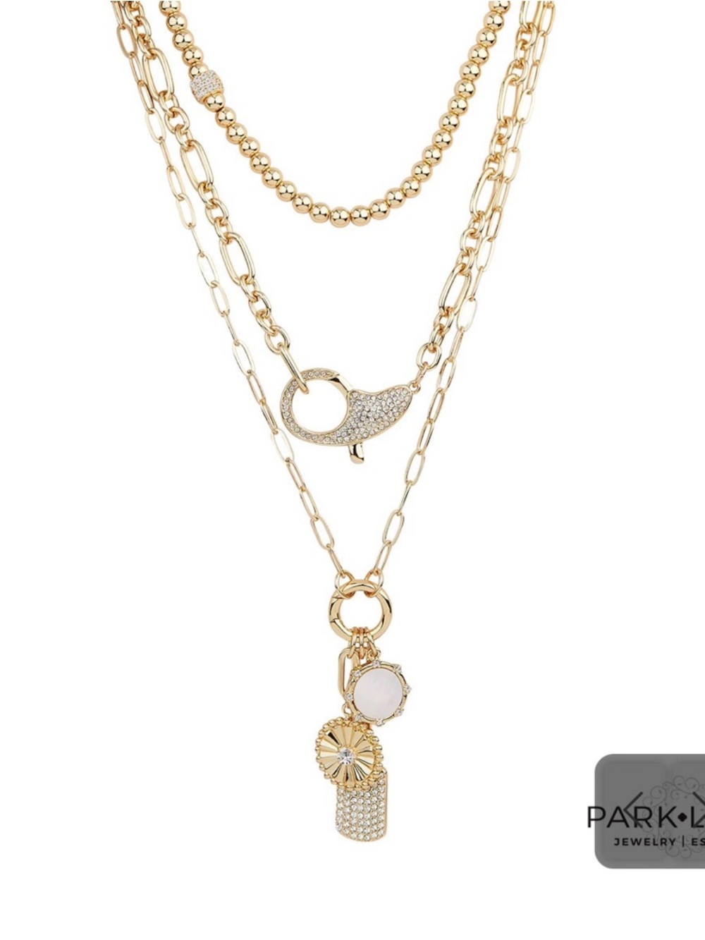 Park Lane “Aspen” Pendant Necklace with Charms